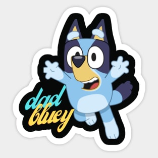 bluey dad Sticker